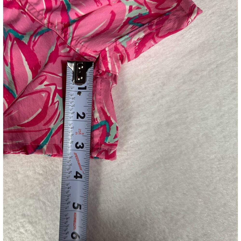 Lauren James Shorts Women Small Pink Floral Elastic Waist Casual Preppy - Picture 6 of 7